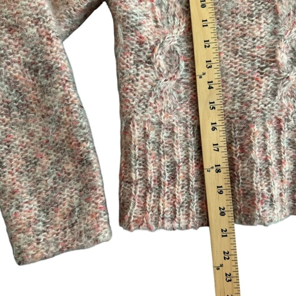 Frost Sweater Womens Size M/L  Mohair Blend Mock Neck Pullover Cropped  90s - Picture 8 of 13